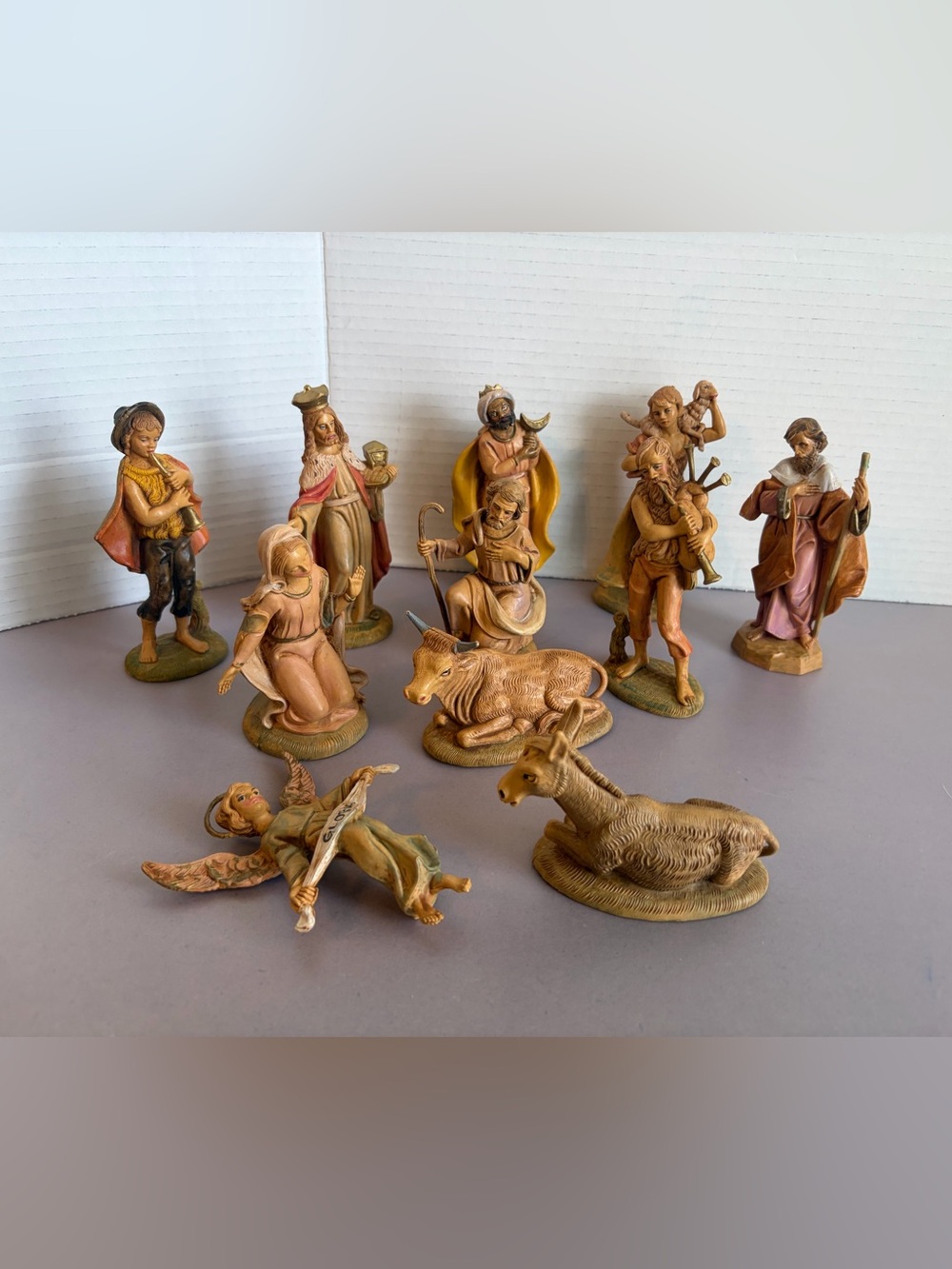 Vintage Fontanini Depose Italy Christmas Nativity Set